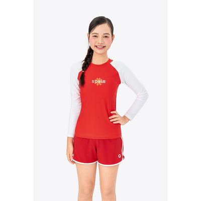Áo bơi bé gái SOBIE tay dài kín đáo chống nắng Sibling Lillian
