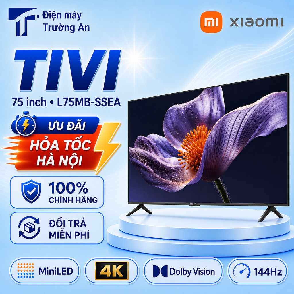 Google Tivi Xiaomi S Pro Mini LED 75 inch L75MB-SSEA 4K 144Hz