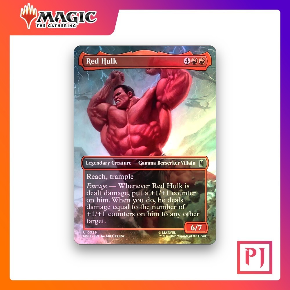 [MTG] Red Hulk (Không viền) (329) [MSH] [ĐỎ] [UNCOM] | Phép thuật tập hợp
