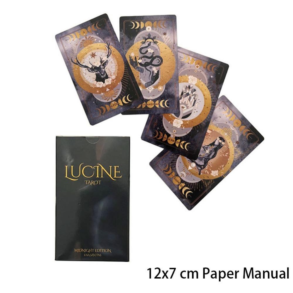 Lucine Tarot MINDNIGHT Edition 78 lá bài Fortune Telling 12 * 7cm