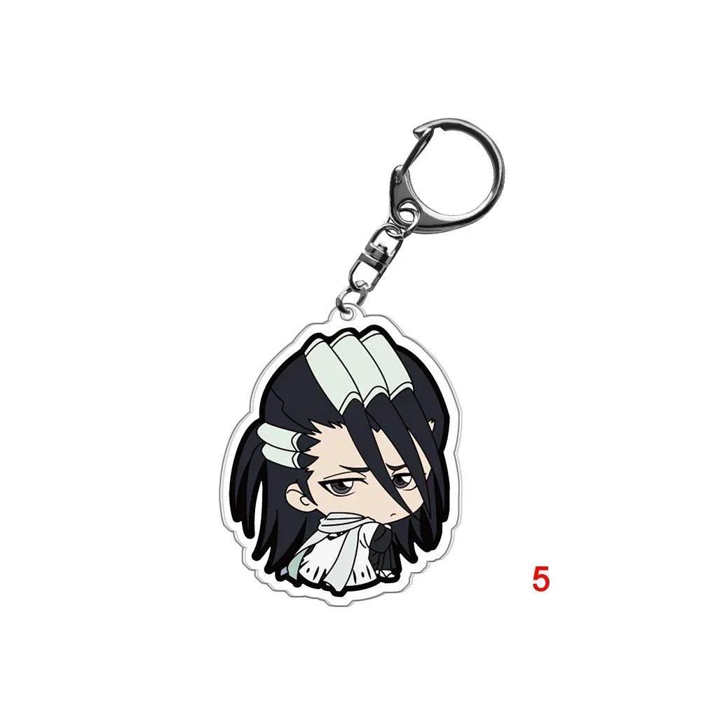 Bleach Kurosaki Ichigo Kuchiki Anime Keychain Rukia Cartoon Figures Acrylic Bag Tag Baji Móc Khóa Dà