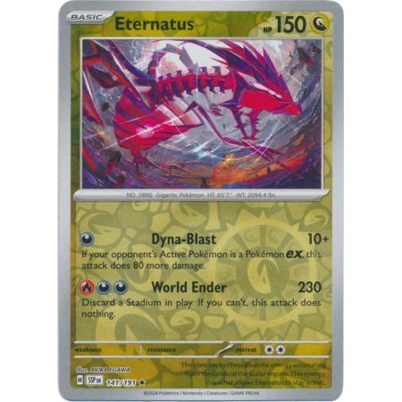 Thẻ Bài Pokemon Eternatus - 141/191 - Reverse Holo Rare