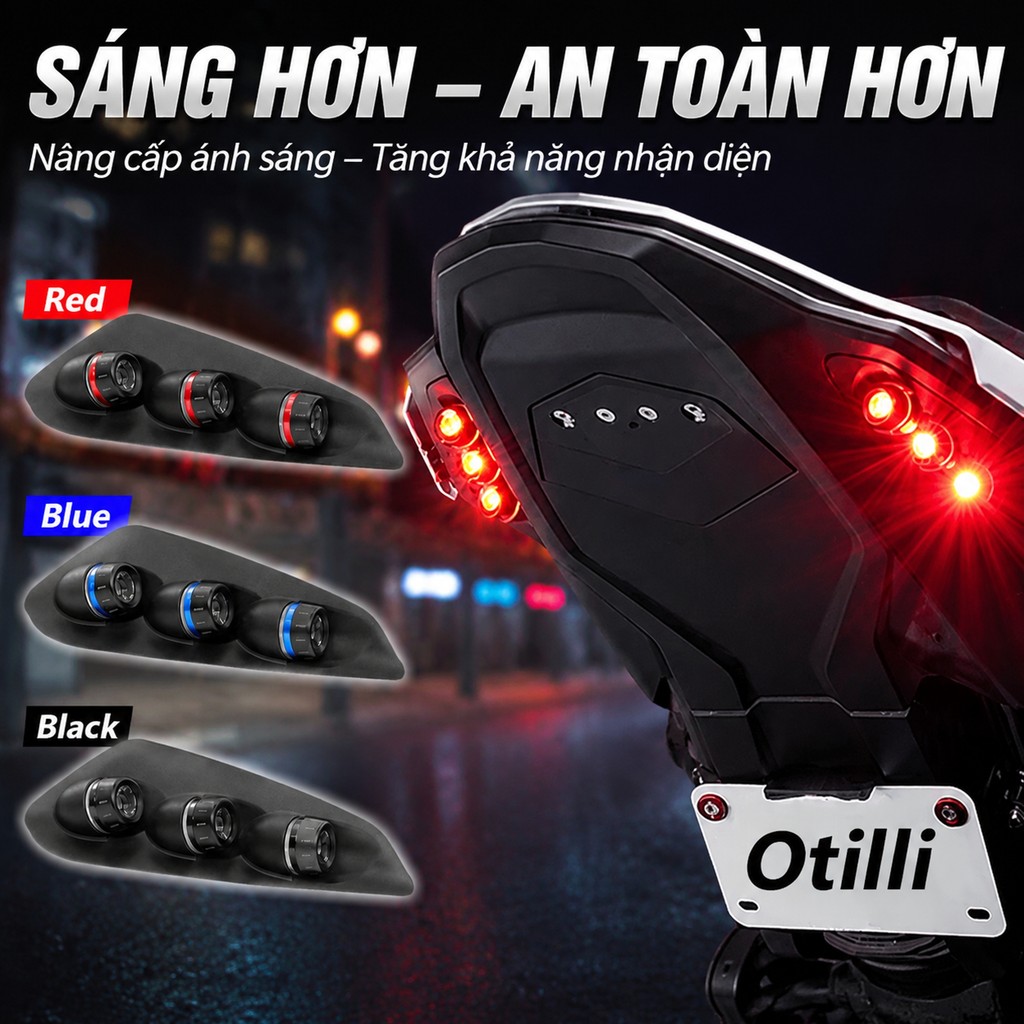 Đèn xi nhan LED, phù hợp BMW S1000RR, phụ kiện độ xe máy