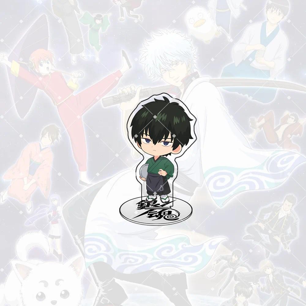 New Gintama Sakata Gintoki Hijikata Toshiro Acrylic Stand Cute Keychain Acrylic Figure Mô Hình Stand