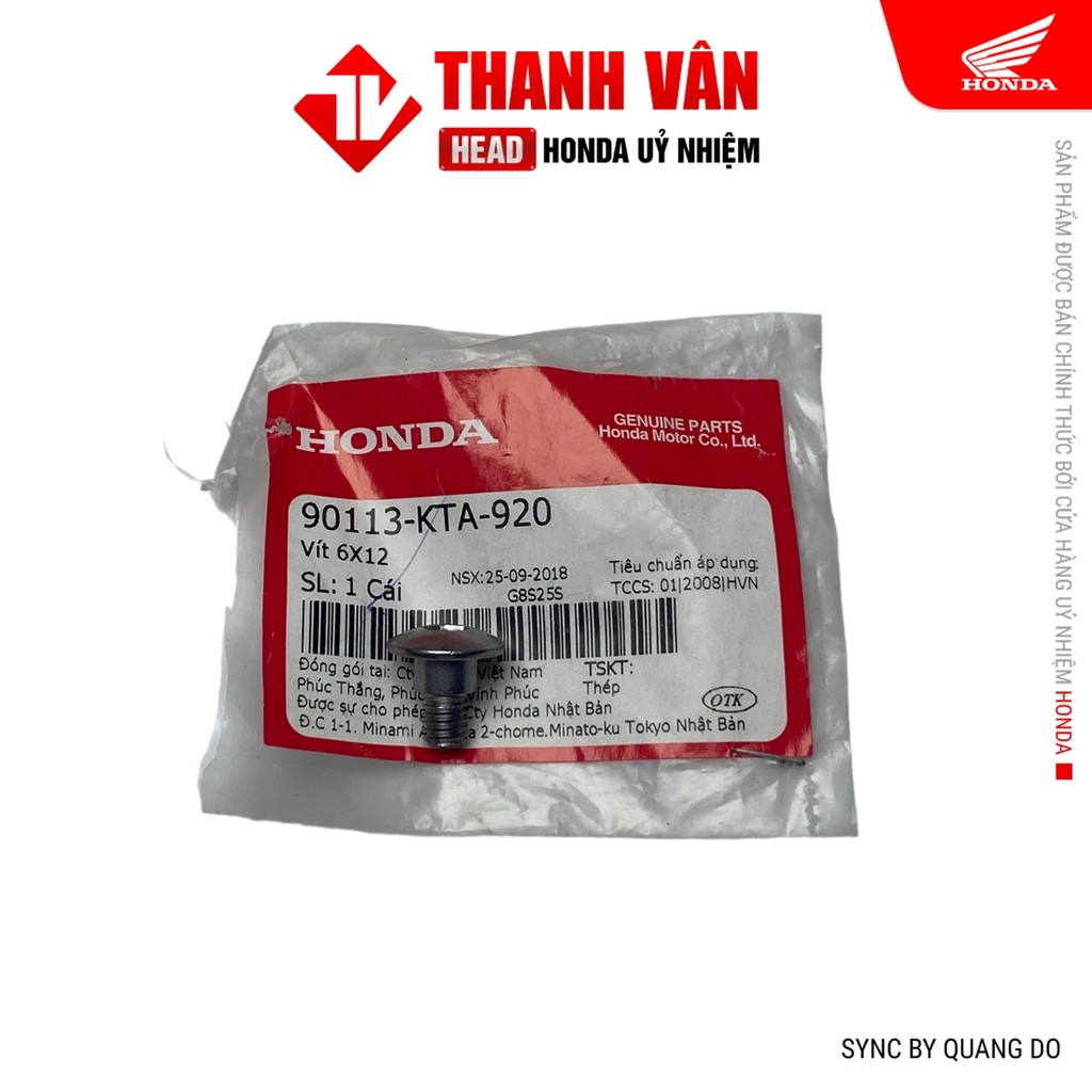 Vít 6x12 HONDA Future (90113KTA920)