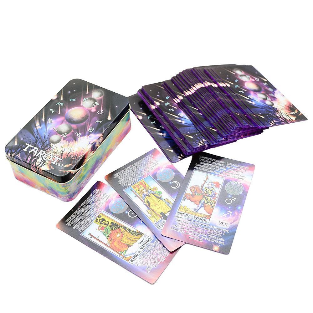 12x7 cm Iron Learning Tarot Từ khóa trò chơi bài Tarot