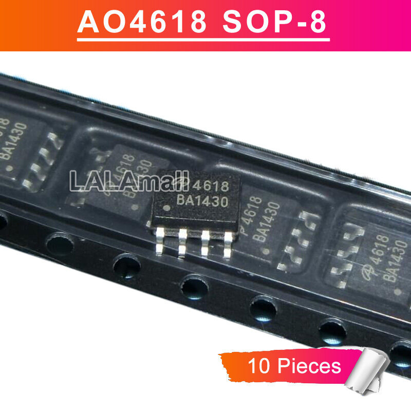 10 Chiếc 4618 SOP8 AO4618 SOP-8 SOP SMD 40V Bổ Sung MOSFET Mới Ban Đầu