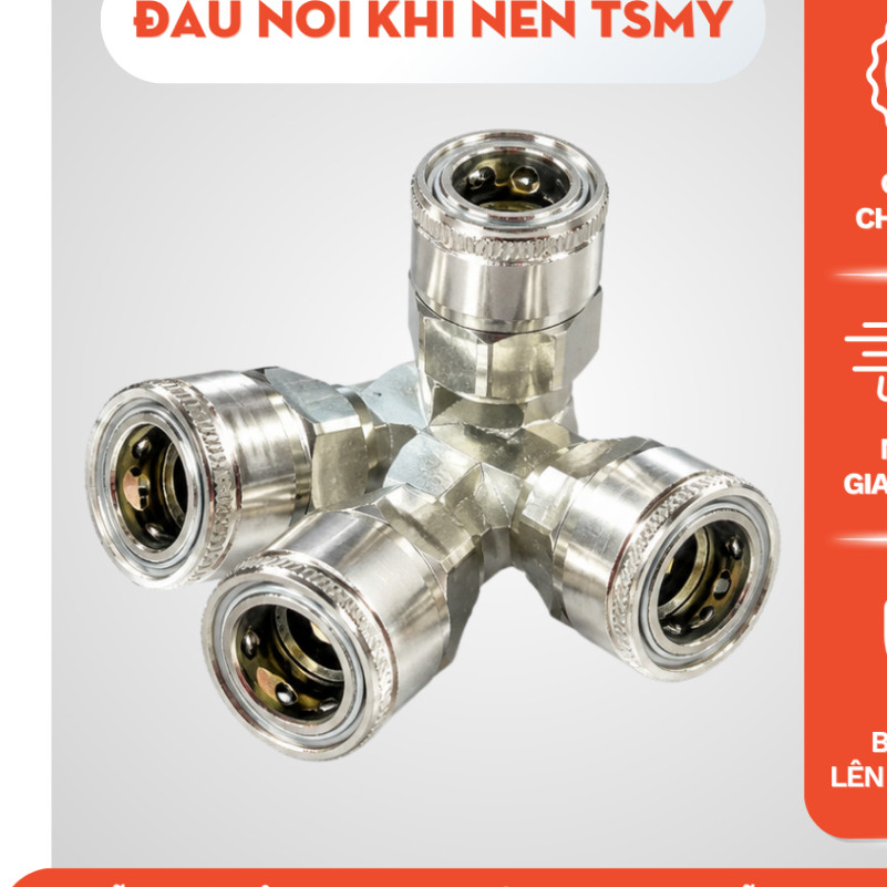 Đầu Nối Khí Nén SNS TSMY, Fitting Ghép Nối Dây Dẫn Khí Nén Không Hàn Giáp Mối