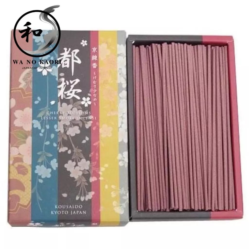 Kousaido Kyoto Incense Miyako Sakura (Kyoto Cherry Blossom) Low Smoke 70g [Direct from Japan]