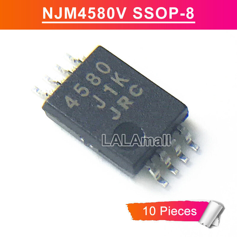 10 Chiếc NJM4580V SSOP-8 JRC 4580 JRC4580 4580V SSOP8 SMD Bộ Khuếch Đại Hoạt Động Kép Chip IC Mới Ba