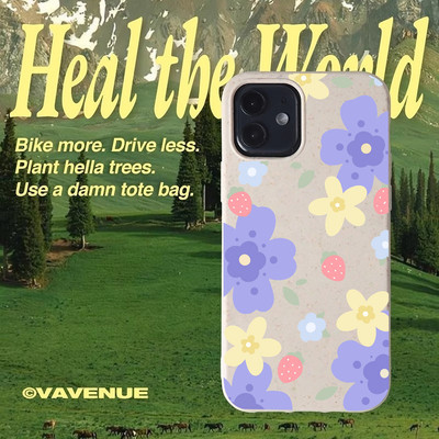 Suntaiho Pastel Hoa Dâu Blush Speckle In Hình TPU Chống Sốc Cho iPhone 17-11 X XS XR Pro Max Plus