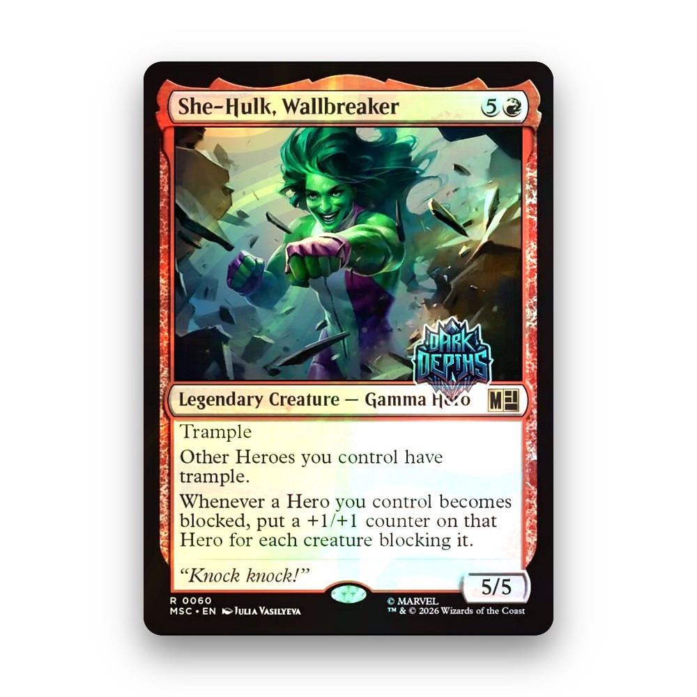 [MTG] She-Hulk, Wallbreaker (Surge) (60) [MSC] [RED] [RARE] | Phép thuật tập hợp