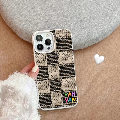 Suntaiho Đan Checkerboard Pastel Màu Hồng In Hình TPU Chống Sốc Cho iPhone 17 16 15 14 13 12 11 X XS XR Pro Max Plus