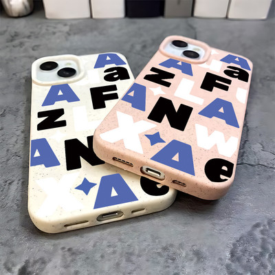 Suntaiho Trừu Tượng In Chữ Pastel Speckle In Hình TPU Chống Sốc Cho iPhone 17-11 X XS XR Pro Max Plus