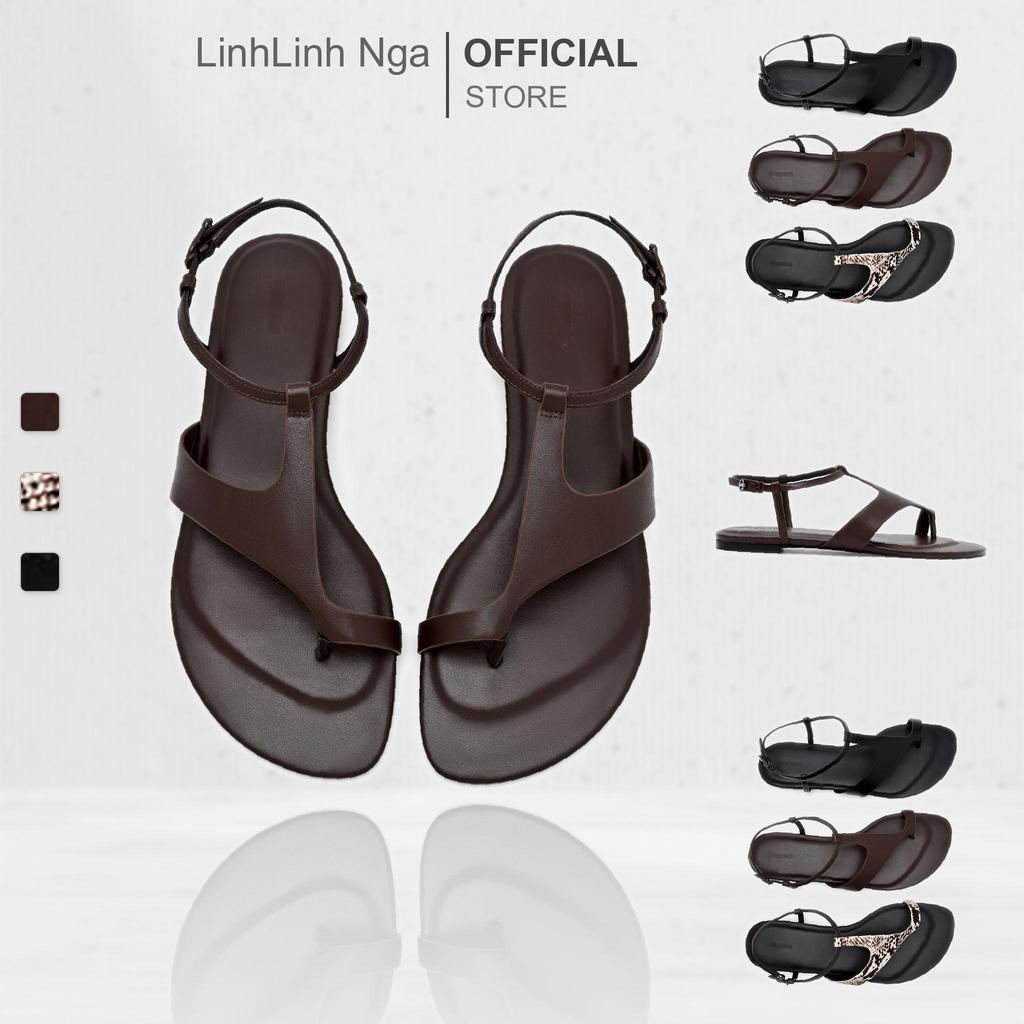 Dép Leather Ankle Strap Sandals - PW1-66480130 chính hãng đủ bill