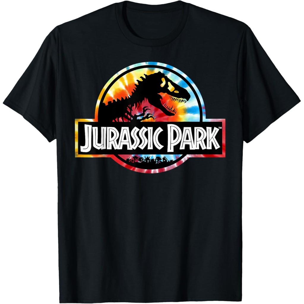 Áo thun Logo hình tròn Jurassic Park Tie Dye