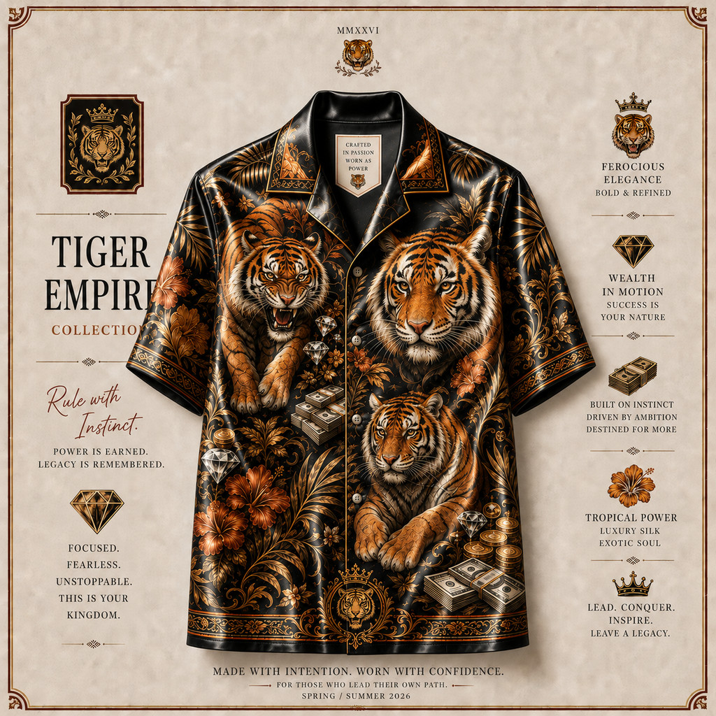 Hiwaii Shirt - Lion Áo Sơ Mi hawaii cuban