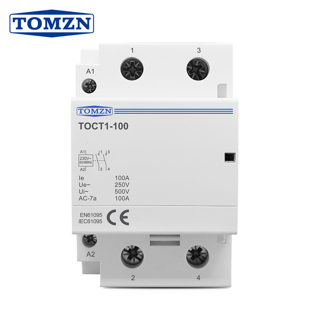 TMZN TOCT1 2P 100A 2NO 1NO1NC 2NC 230VAC 50 / 60Hz Din Rail Hộ gia đình AC Mô-đun Contactor