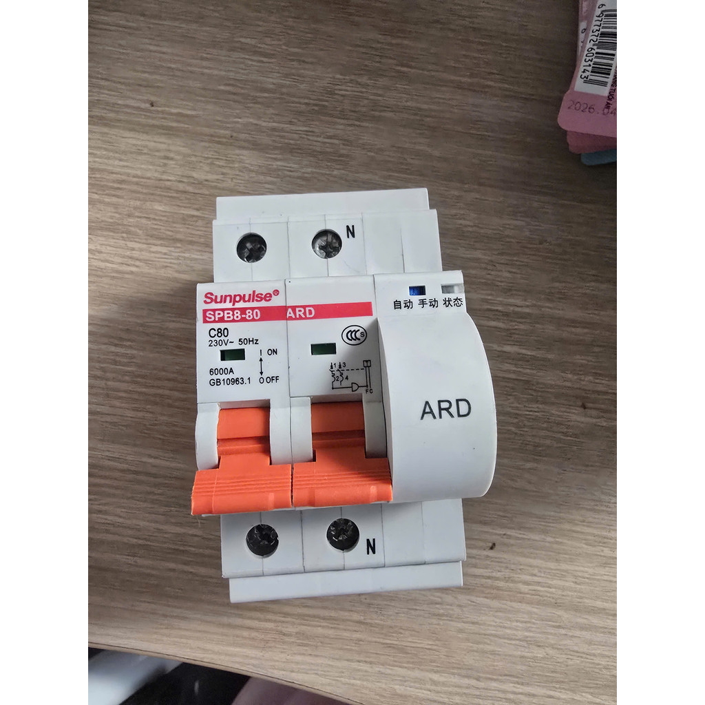 CB Tự Đóng Lại 2P C80 80A Sunpulse ARD Aptomat Auto Recloser Reset Tự Động Cho Điện Mặt Trời