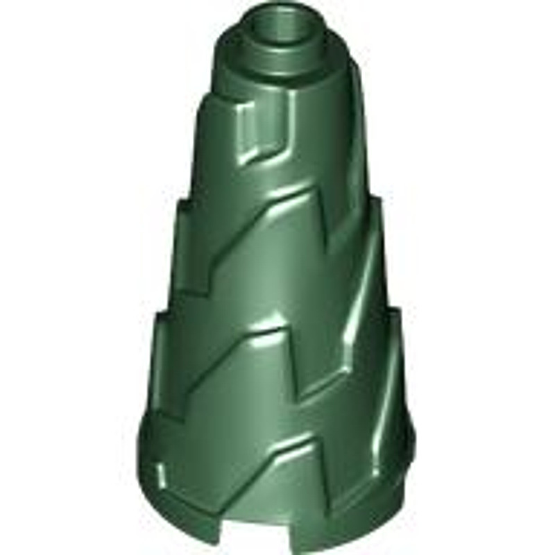 Brick2cube Part - Cone 2 x 2 x 3 Jagged - Step Drill - 28598