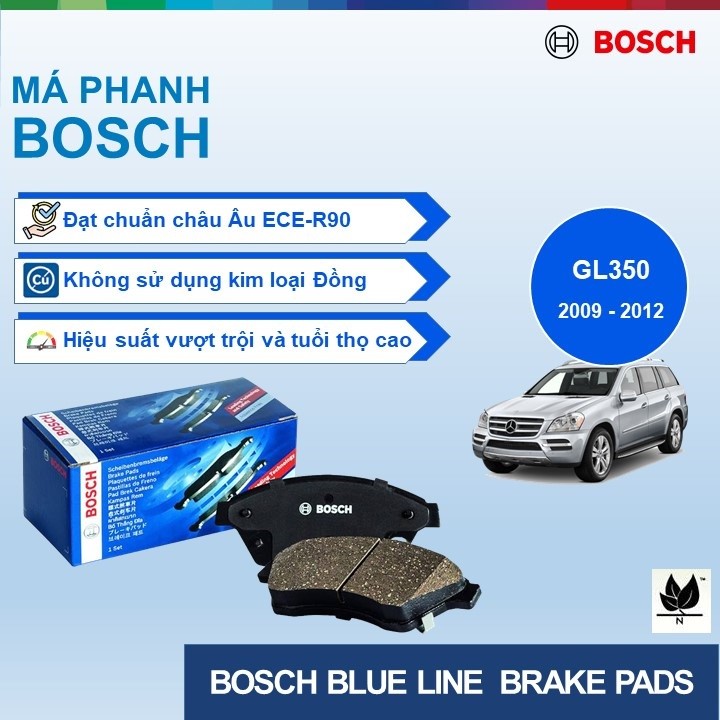 MÁ PHANH SAU BOSCH BLUE LINE MERCEDES-BENZ GL450 ĐỜI 2006 ĐẾN 2012 [LM]
