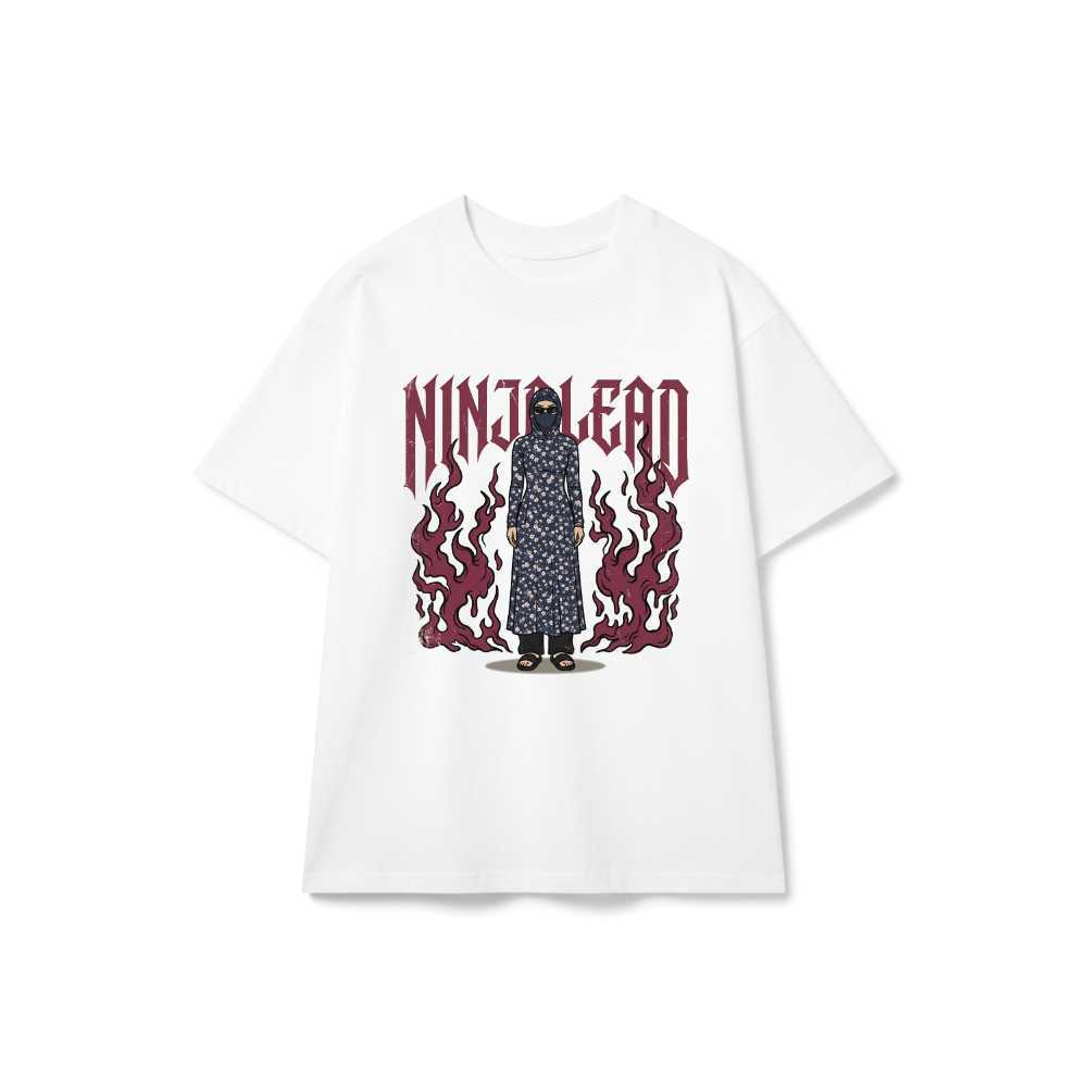 Áo Thun Ninja Lead Streetwear Unisex Form Rộng Cotton Cao Cấp Style Y2K Gothic - 150826-19-04-ZAF
