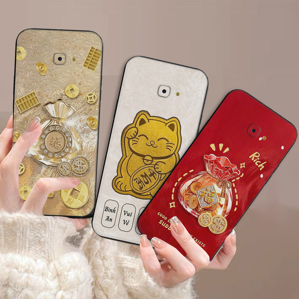 Ốp lưng Samsung J4 Plus / J4 2018 / J4+ / J4 Prime in hình túi ngọc tài lộc, bảo vệ camera