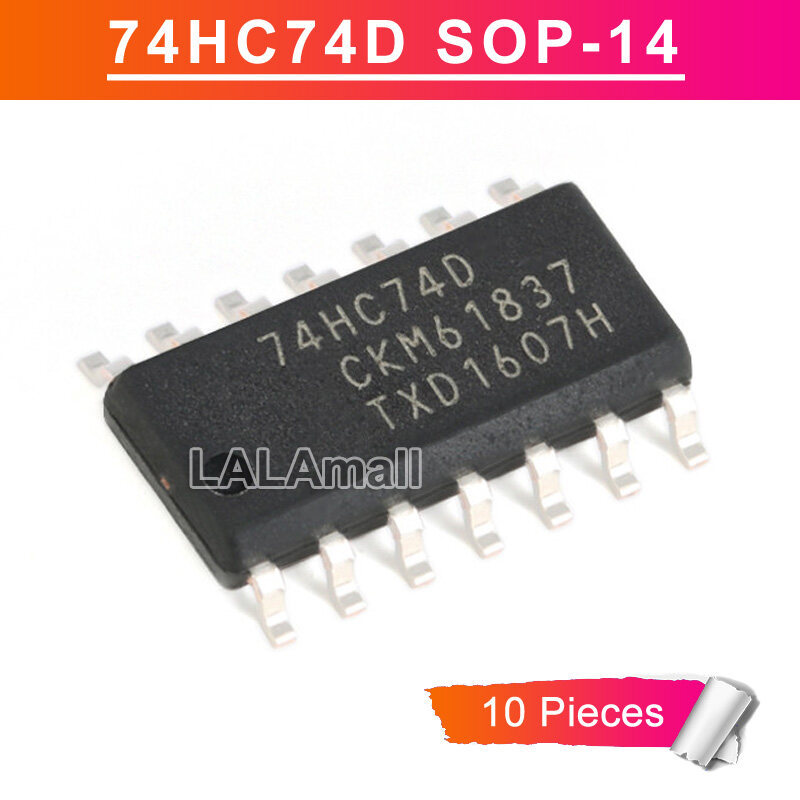 10 Chiếc 74HC74D SOP14 74HC74 SOP SN74HC74DR SOP-14 SN74HC74 SMD Chip IC Mới Ban Đầu