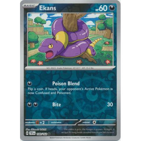 Thẻ Bài Pokemon Ekans - 100/162 - Common Reverse Holo