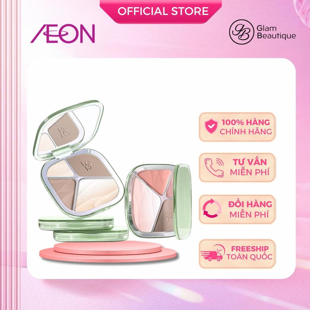 Focallure Bảng phấn highlight và tạo khối 4 màu- Glam Beautique
