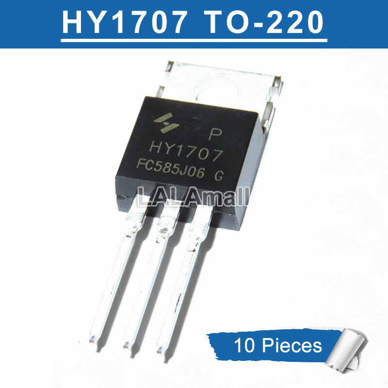 10 Chiếc Chính Hãng HY1707 TO-220 HY 1707 HY1707P TO220 70V / 80A MOSFET Transistor Mới Ban Đầu IC