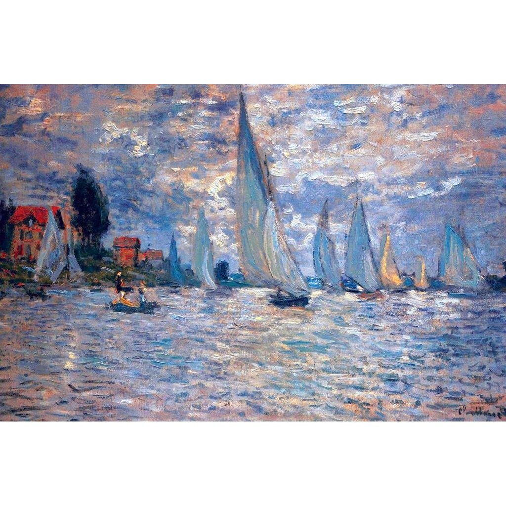 Claude Monet Les Barques Nghệ Thuật Ấn Tượng Áp Phích Claude Monet In Hình Phong Cảnh Thiên Nhiên Tr