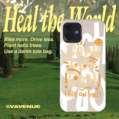 Suntaiho Happy Typography Pastel Speckle In hình TPU chống sốc cho iPhone 17-11 X XS XR Pro Max Plus