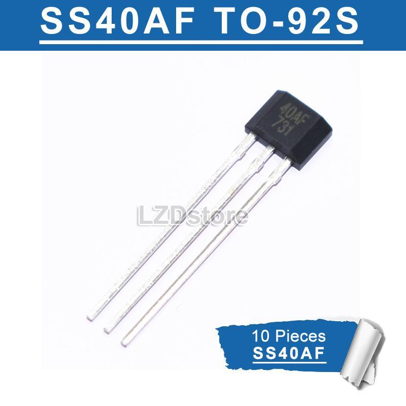 10 chiếc SS40AF TO-92S 40AF Cảm biến hiệu ứng Hall nhạy cảm Ehigh
