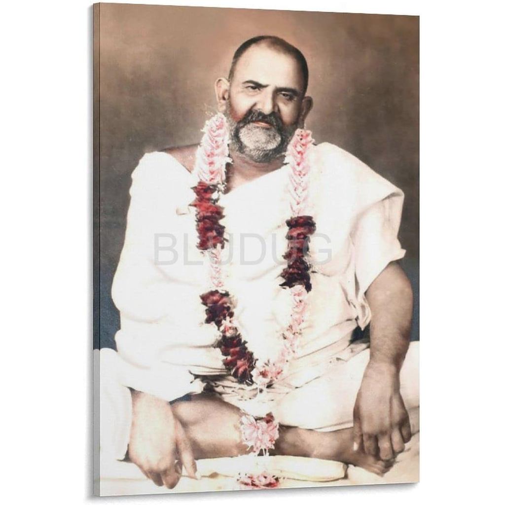 Tôn Giáo Maharaj Ji Neem Karoli Baba Poster 4 Tranh Canvas Treo Tường Nghệ Thuật Poster Cho Phòng Ng