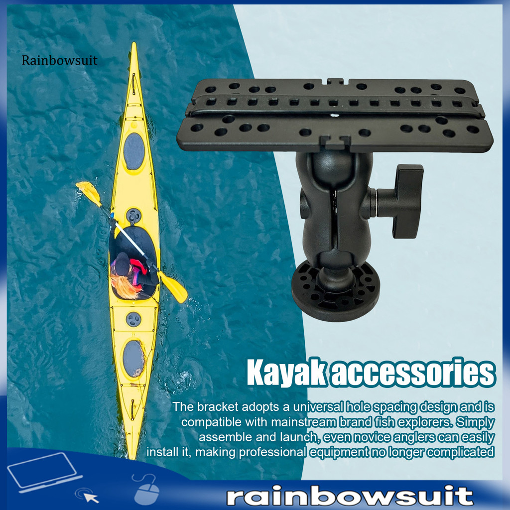 RA- Kayak Fish Finder Mount Base Đa Năng Xoay 360 Độ Điện Tử Finder Giá Đỡ Cá Finder Giá Đỡ Kayak Ph