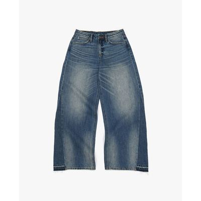 LEE - Quần jeans nữ ống rộng wash bạc_LWB266430212644-A10965