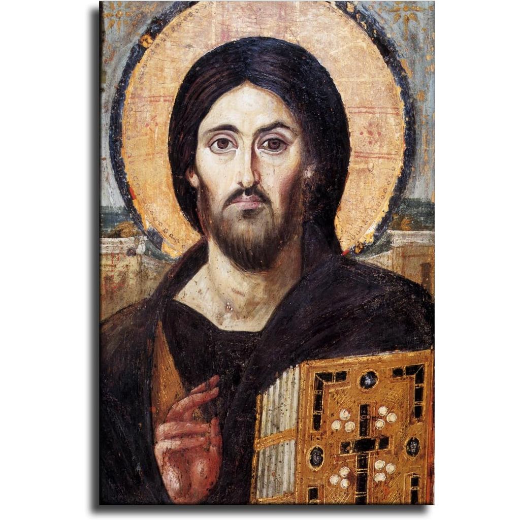 Christ Art Jesus The Christ Pantocrator của St. Tu viện Catherine tại Sinai Poster Canvas Nghệ thuật