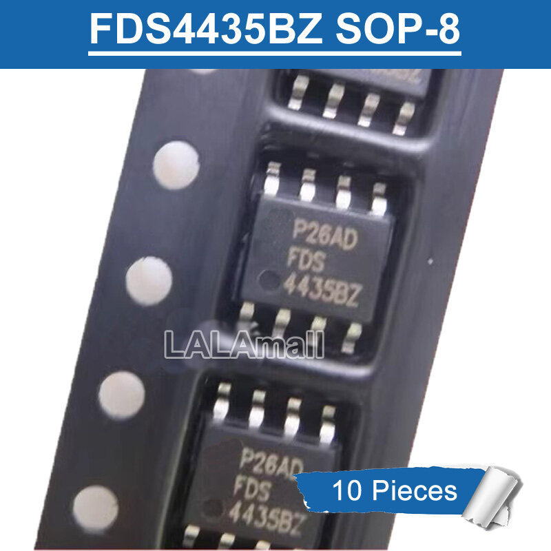 10 chiếc FDS 4435BZ 4435 BZ 44358Z SOP8 FDS4435BZ SOP-8 SMD -30V / -8.8A MOSFET P-Channel IC gốc mới