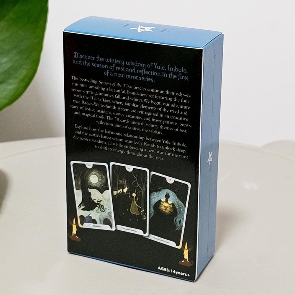 Seasons of The Witch 10.3 * 6cm: Bộ bài Tarot mùa đông - Bộ bài 78 lá dành cho Yule & Imbolc - Dụng 