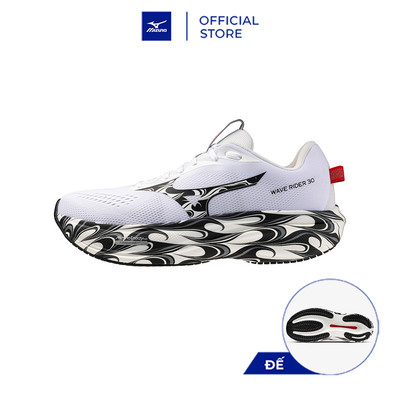 Giày Chạy bộ Unisex WAVE RIDER0 DISCLOSURE Trắng Đỏ - J1GU262381