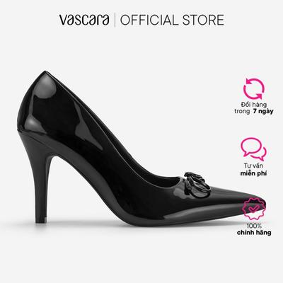 Vascara Giày Bít Mũi Nhọn Đính Nơ Kim Loại - BMN 0761