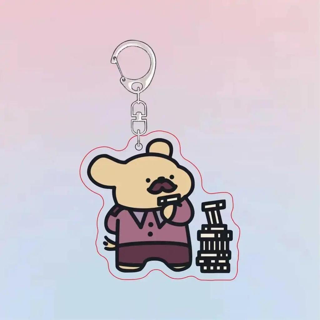 Cartoon Mbti Malzis Nurse Doctor Line Puppy Mica Keychain Bag S Cute Doggy Fashion Couples Móc Khóa 