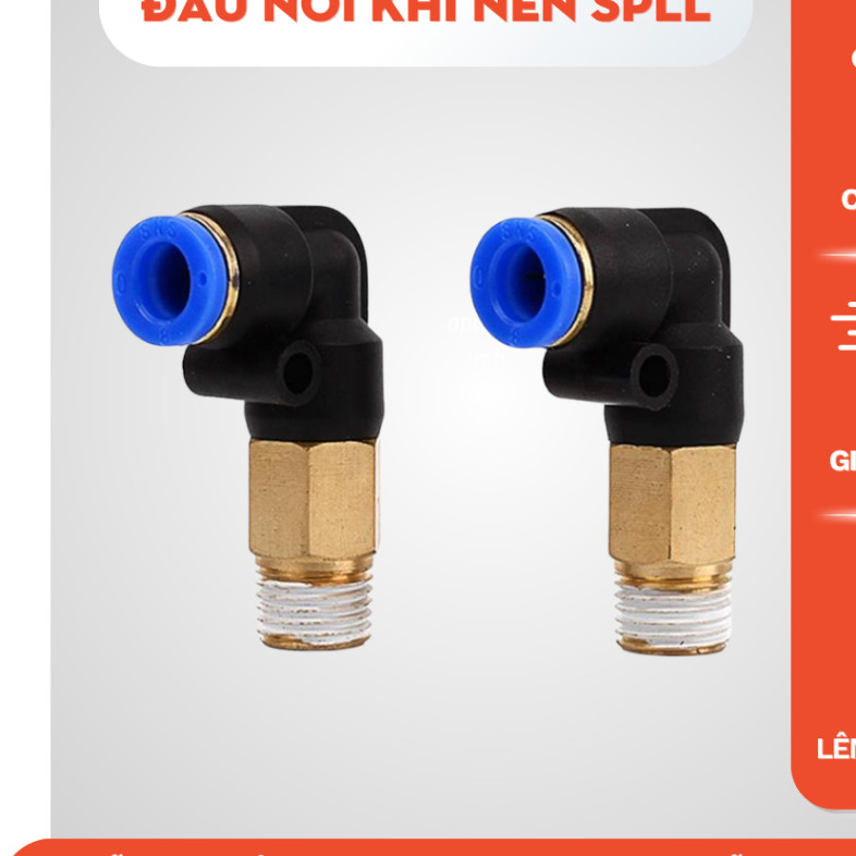 Đầu Nối Khí Nén SNS SPLL, Fitting Ghép Nối Dây Dẫn Khí Nén, Hợp Kim Đồng Thau