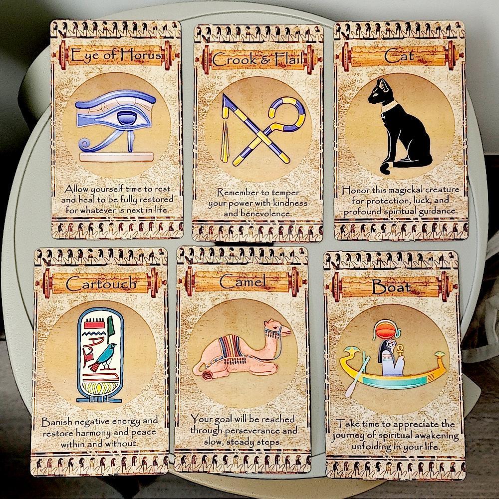 EGYPTIAN ORACLE 20 lá bài 12 * 7cm, Bộ bài truyền cảm hứng với những thông điệp từ Thần linh thiêng 