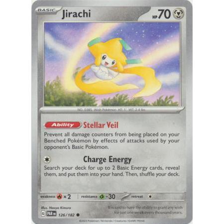 Thẻ Bài Pokemon Jirachi - 126/182 - Common