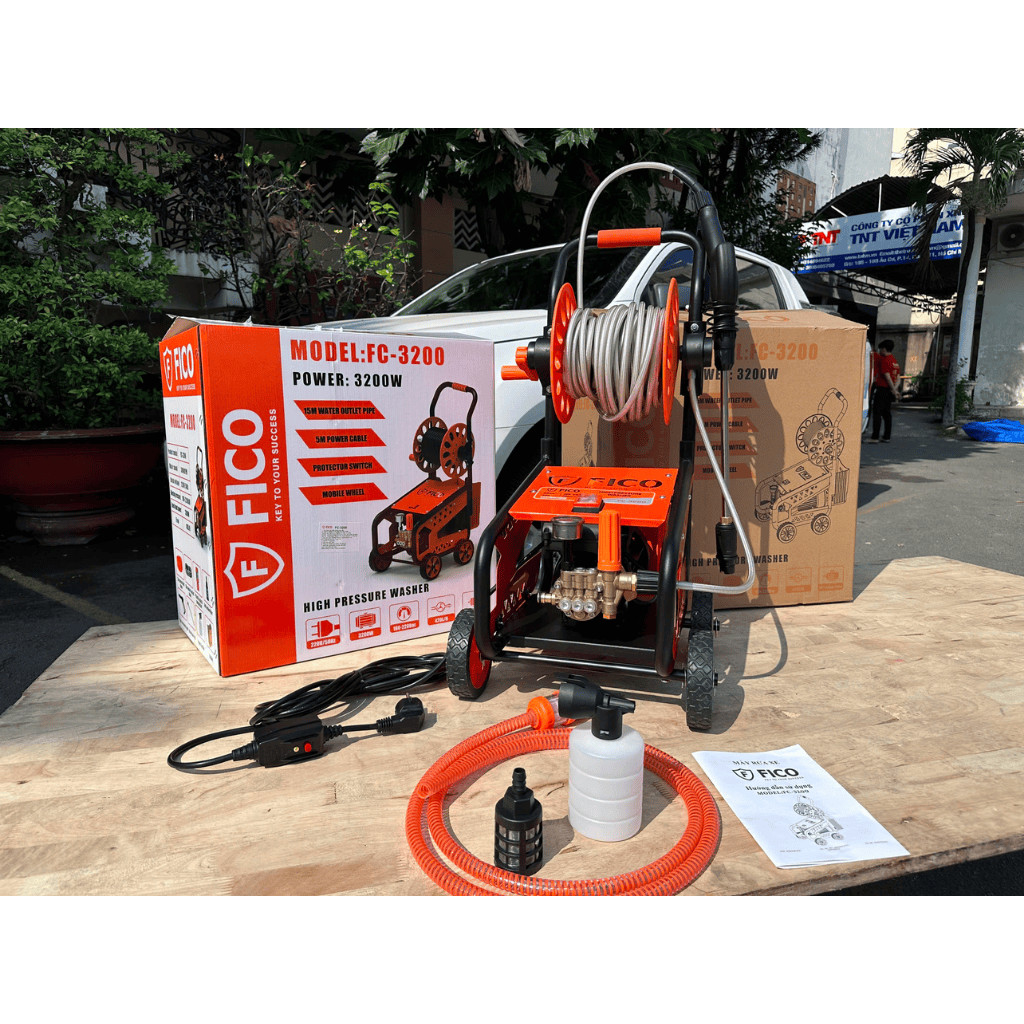 MÁY XỊT RỬA XE CAO CẤP 3200W FC-3200N FICO - HÀNG CHÍNH HÃNG