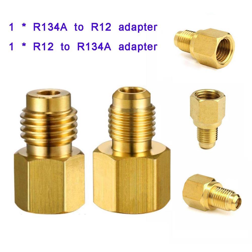 [Top-seller] 2 Chiếc R12 Đến R134a Cho R134a Cho Bộ Chuyển Đổi R134a Sang R12 1 / 4 Nữ Flare 1 / Cho