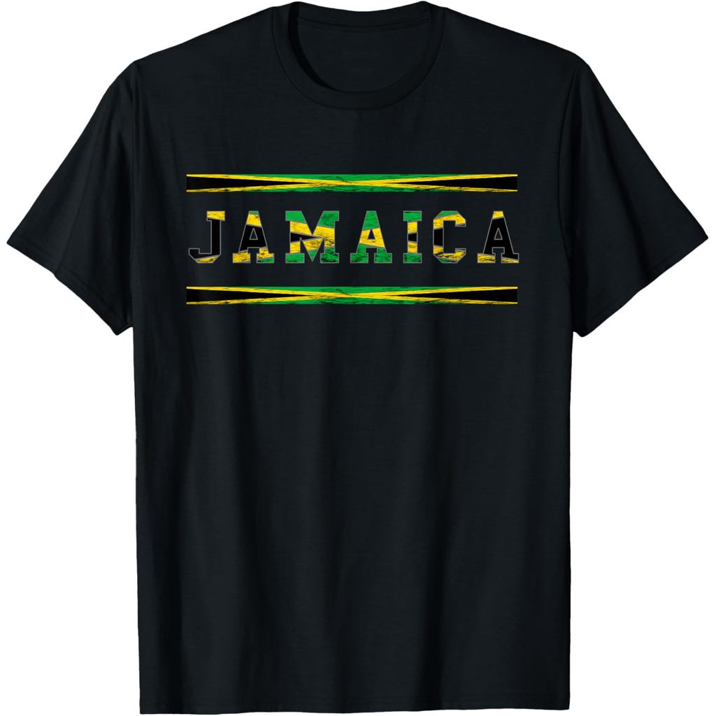 Áo thun cotton nam Jamaica Kỳ nghỉ cờ Jamaica Du lịch Jamaica Kỳ nghỉ Áo thun cotton chất lượng cao 