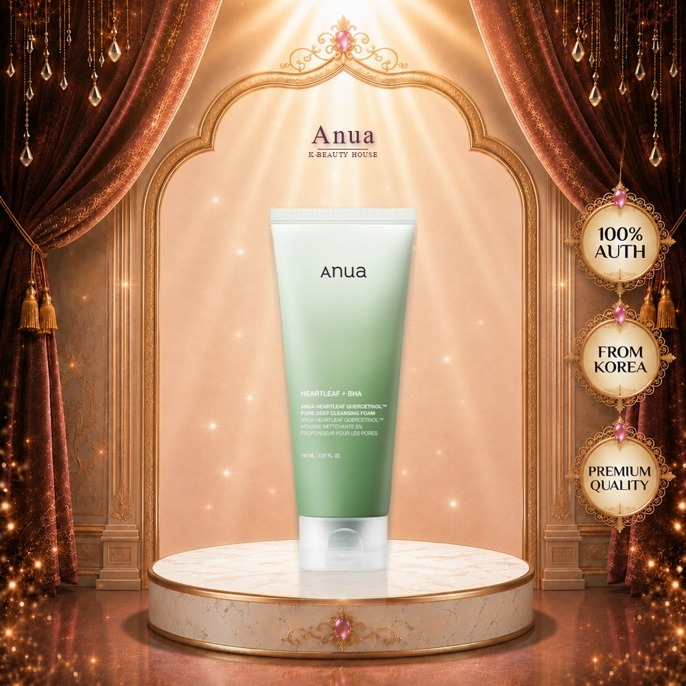 [Anua] Sữa rửa mặt Heartleaf Quercetinol Pore Deep Foam 150ml - Sữa rửa mặt, Chăm sóc bã nhờn, Hàn Q